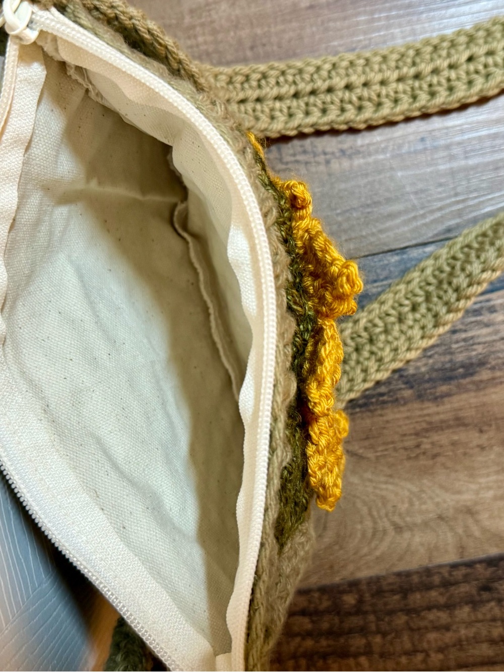 Handmade Sunflower Crochet Crossbody Bags All 3 for one price! - Picture 7 of 16